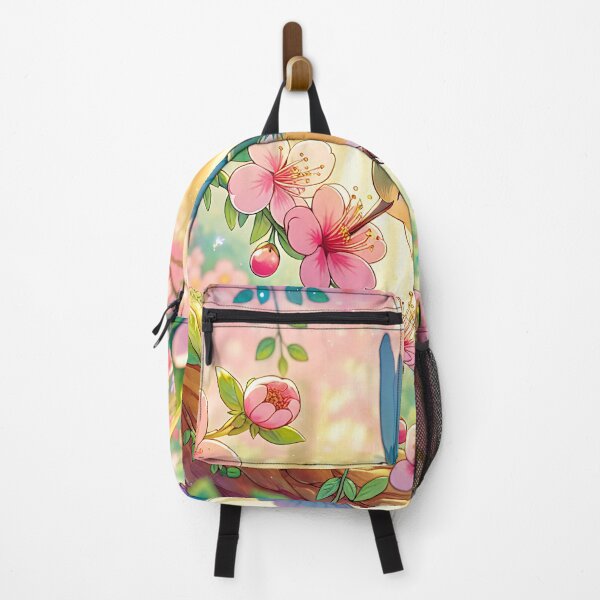 Item preview, Enchanted Hummingbird: Nectar Feast in a Magical Cherry Blossom Forest designed and sold by 0penvimark.