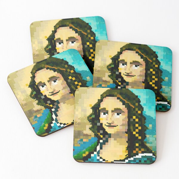 Aperçu de l'œuvre monalisa pixel créée et vendue par Timegraf.