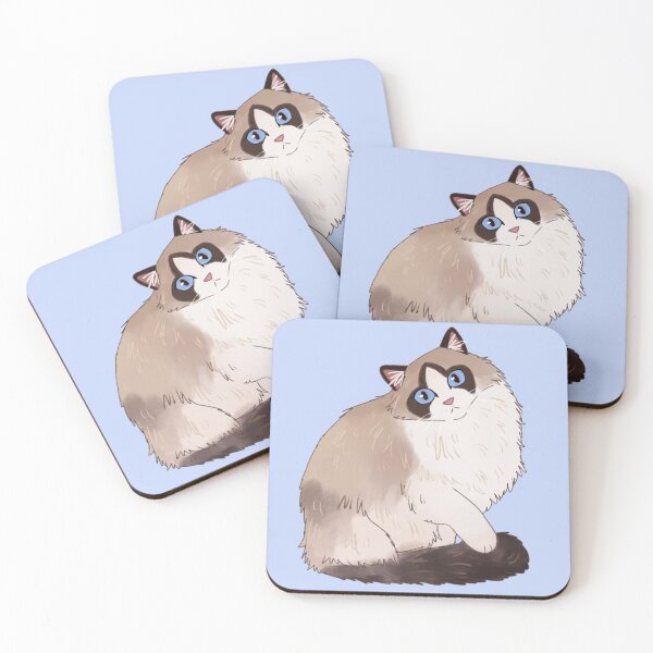 Item preview, Cute Ragdoll Cat Illustration designed and sold by Yaragold.