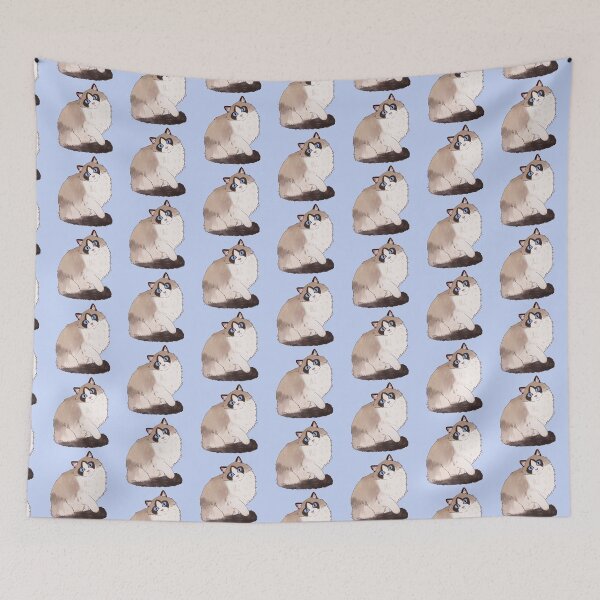 Item preview, Cute Ragdoll Cat Illustration designed and sold by Yaragold.