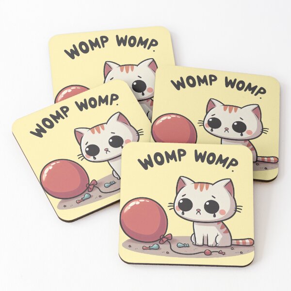 Item preview, Womp Womp - Cat and balloon designed and sold by Vkinsify.