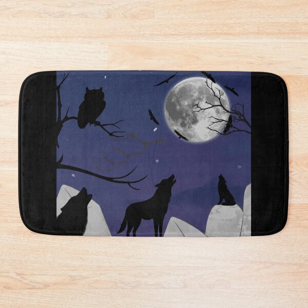 Item preview, Wolf pack at night designed and sold by MargoMalej.