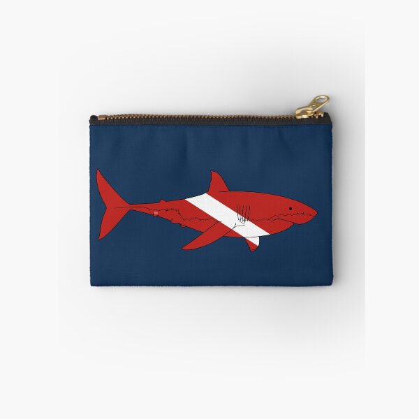 Item preview, SCUBA DIVE FLAG WHITE SHARK designed and sold by BEATRIZ ABAITUA.