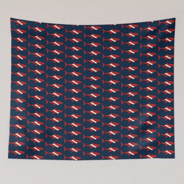 Item preview, SCUBA DIVE FLAG WHITE SHARK designed and sold by BEATRIZ ABAITUA.