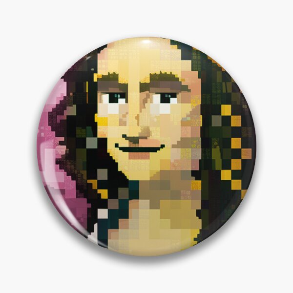 Aperçu de l'œuvre monalisa pixel créée et vendue par Timegraf.