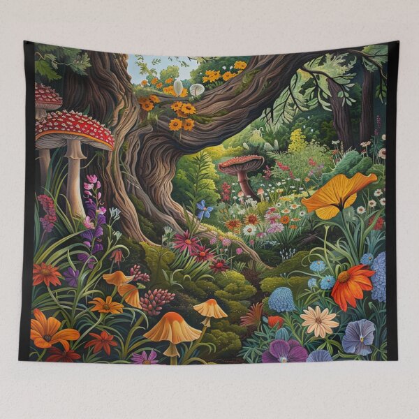 Item preview, Enchanted Forest in Bloom designed and sold by ArtemisDesignAI.