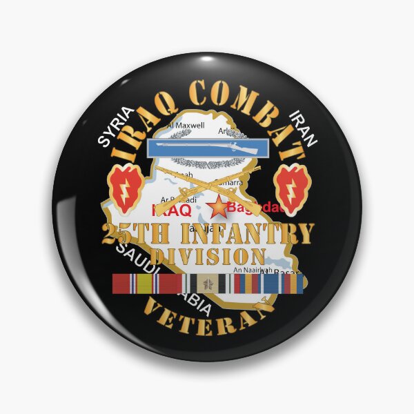 Item preview, Iraq Combat Infantry Veteran w 25th Infantry Division - DUI w IRAQ SVC X 300 designed and sold by Military Insignia Products.
