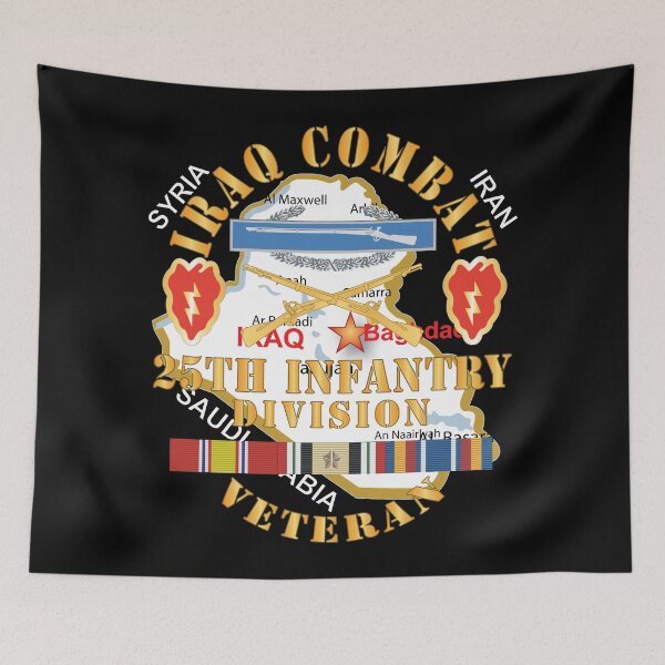 Item preview, Iraq Combat Infantry Veteran w 25th Infantry Division - DUI w IRAQ SVC X 300 designed and sold by Military Insignia Products.