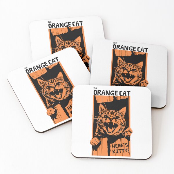 Item preview,  Here’s Kitty - Orange cat  - Shining parody white designed and sold by Loffartdesign.