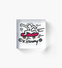 KEITH HARING - SKATE POP ART Acrylic Block