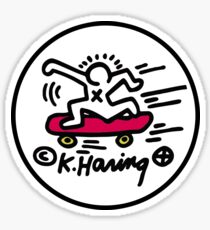 KEITH HARING - SKATE POP ART Sticker