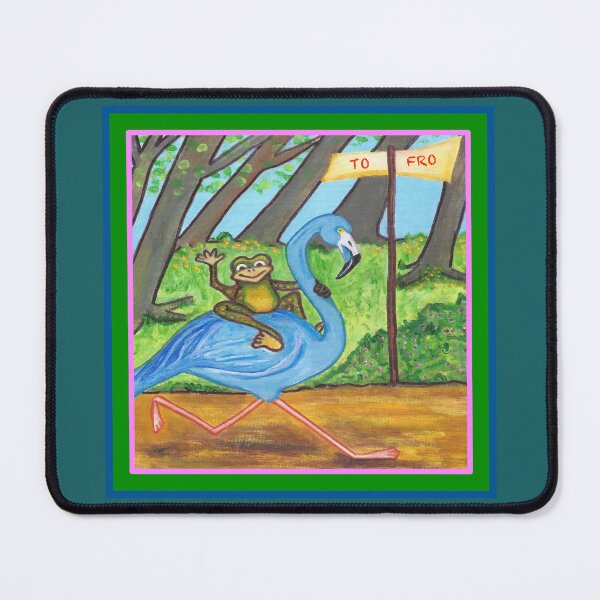 Item preview, A Frog Riding A Blue Flamingo designed and sold by 86OLDNoRTH.