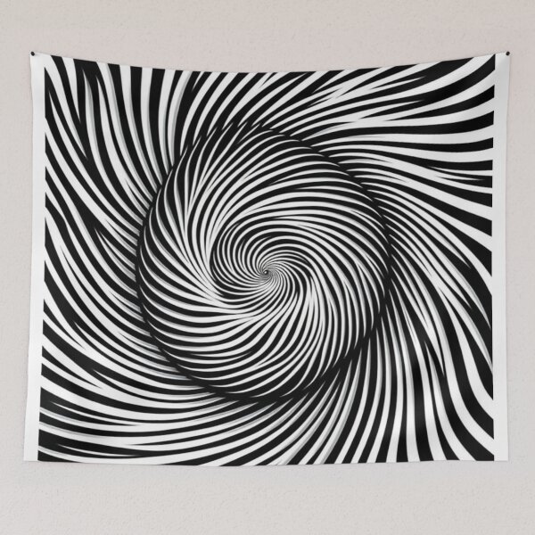 Item preview, Hypnotic Black and White Pattern designed and sold by ArtemisDesignAI.