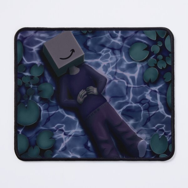 Item preview, Boxhead chilling in a pond at night designed and sold by Hunnyabee.