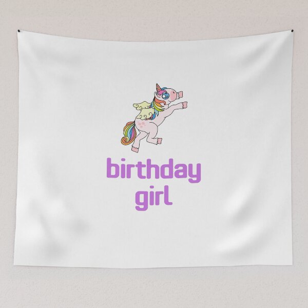 Item preview, Awesome Unicorn Birthday Girl Design #6 designed and sold by 198tees.