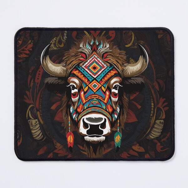 Item preview, Indian Tribal Colorful Bison designed and sold by twisted-dot.