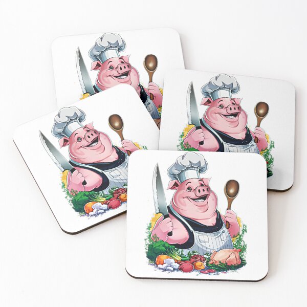 Item preview, pig Chef designed and sold by BlissfulBlossom.
