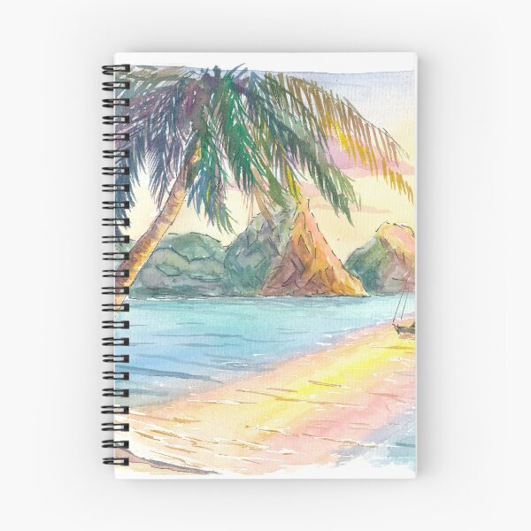 Item preview, Sunset in a calm bay of Saint Lucia West Indies designed and sold by artshop77.