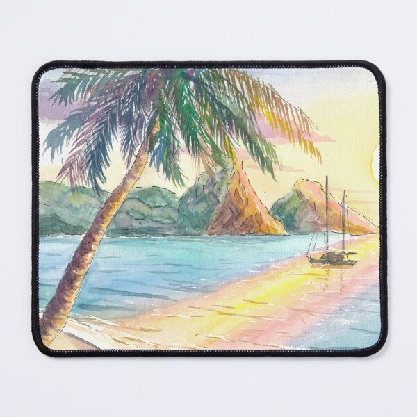 Item preview, Sunset in a calm bay of Saint Lucia West Indies designed and sold by artshop77.