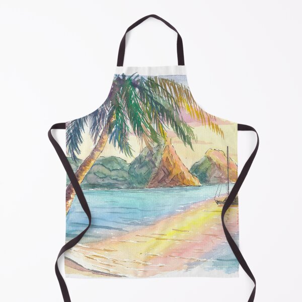 Item preview, Atardecer en una tranquila bahía de las Indias Occidentales de Santa Lucía designed and sold by artshop77.