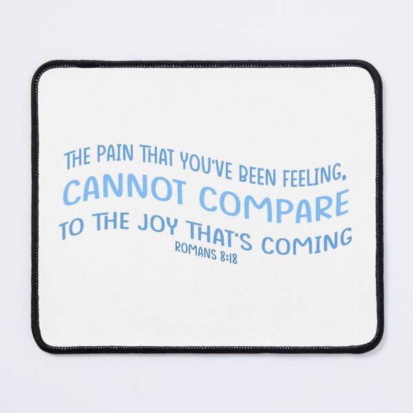 Item preview, Romans 8:18 - Bible Verse in Blue designed and sold by MagnoliaLamb.