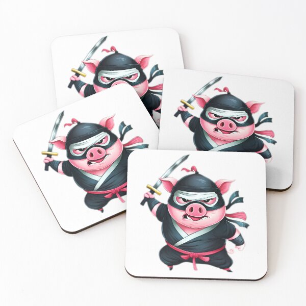 Item preview, Ninja Pig designed and sold by BlissfulBlossom.