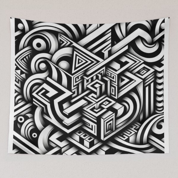 Item preview, Complex Illusion Pattern designed and sold by ArtemisDesignAI.