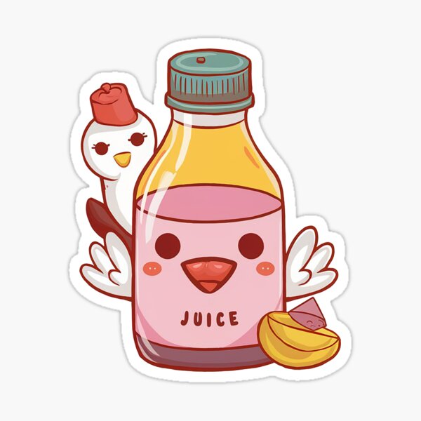 Aperçu de l'œuvre  Silly Goose Juice Oiseau mignon | Jus Rose créée et vendue par Verycutethings.