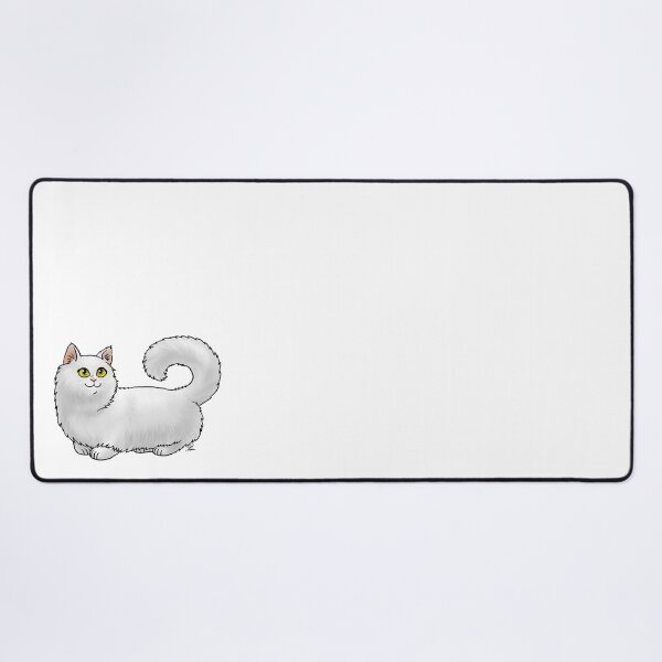 Item preview, Cat - Munchkin Cat - White Longhair designed and sold by Jennifer Stolzer.
