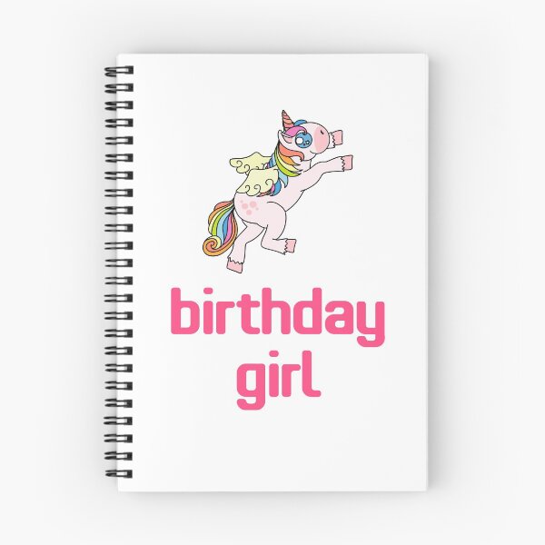 Item preview, Awesome Unicorn Birthday Girl Design #7 Pink designed and sold by 198tees.