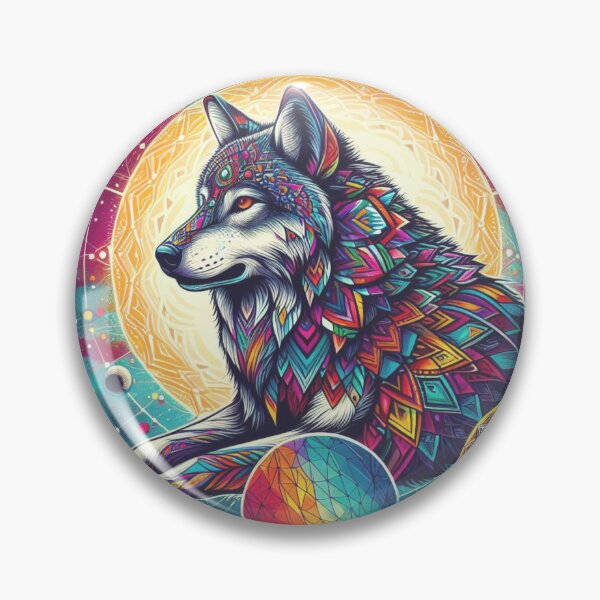 Artikelvorschau, Galactic Canine Mystique: Die psychedelische Odyssee des Weltraumwolfs entworfen und verkauft von ThingStore.