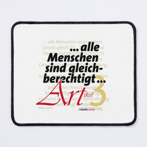 Item preview, "All people are equal before the law" - Article 3 | Basic Law of the Federal Republic of Germany designed and sold by Brunhilde1001.