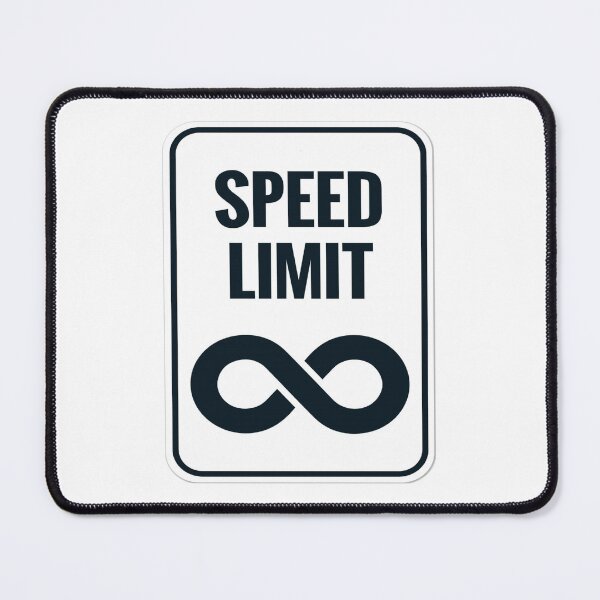 Item preview, traffic sign speed limit, unlimited designed and sold by Numbers-Art.