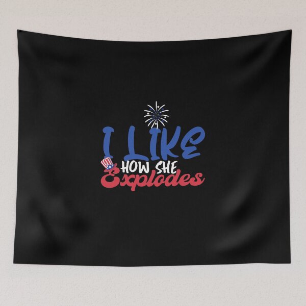 Item preview,  I Like How He Bangs I Like How She Explodes Couple July 4th designed and sold by ShopSmart213.