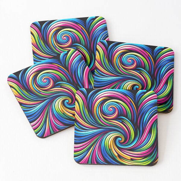 Item preview, Vibrant color optical illusion designed and sold by ArtemisDesignAI.