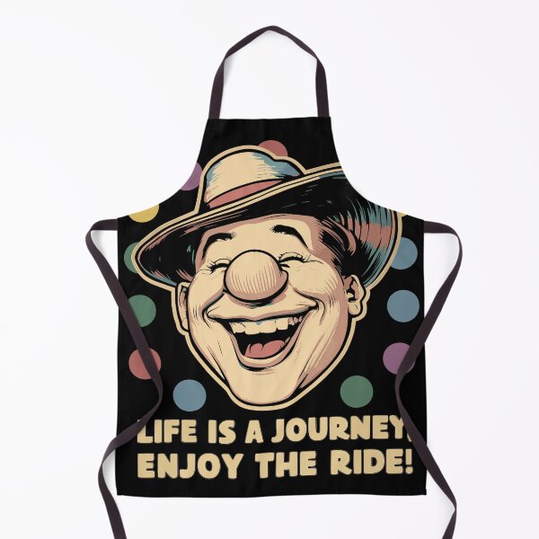 Item preview, Retro Clown Enjoy the Ride Quote designed and sold by Quirky Shirts.