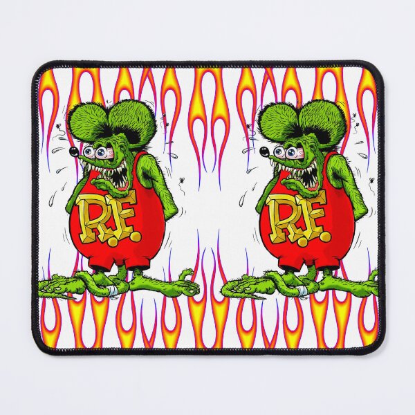 Item preview, the rat fink with flames designed and sold by hotrodspirit.