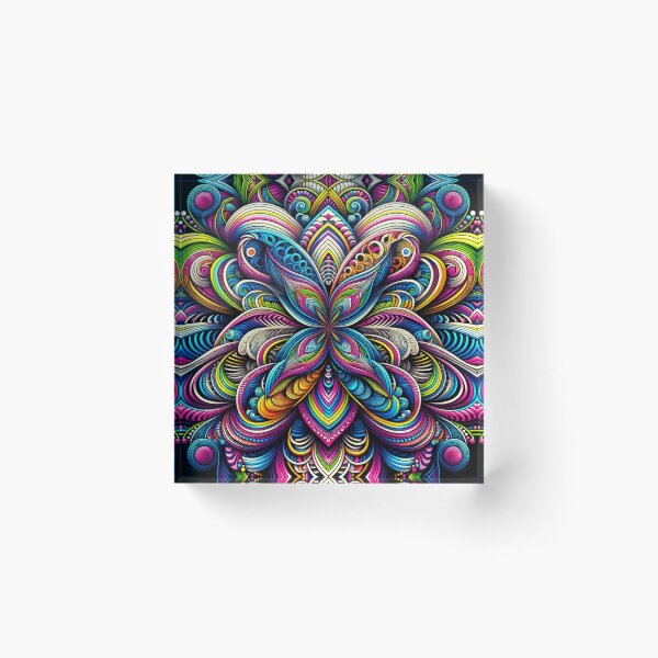 Item preview, Complex multicolor optical illusion designed and sold by ArtemisDesignAI.