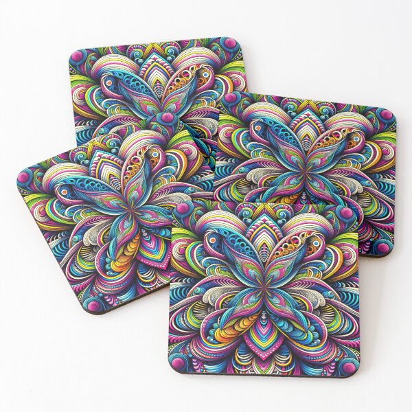 Item preview, Complex multicolor optical illusion designed and sold by ArtemisDesignAI.