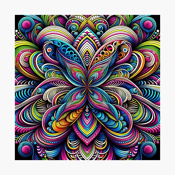 Item preview, Complex multicolor optical illusion designed and sold by ArtemisDesignAI.