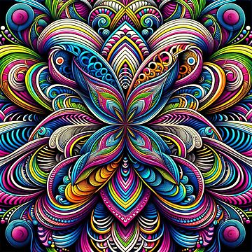 Artwork thumbnail, Complex multicolor optical illusion by ArtemisDesignAI