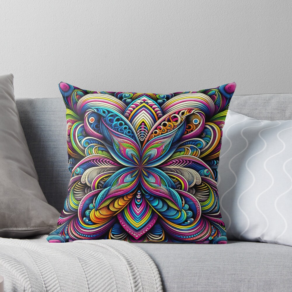 Item preview, Throw Pillow designed and sold by ArtemisDesignAI.