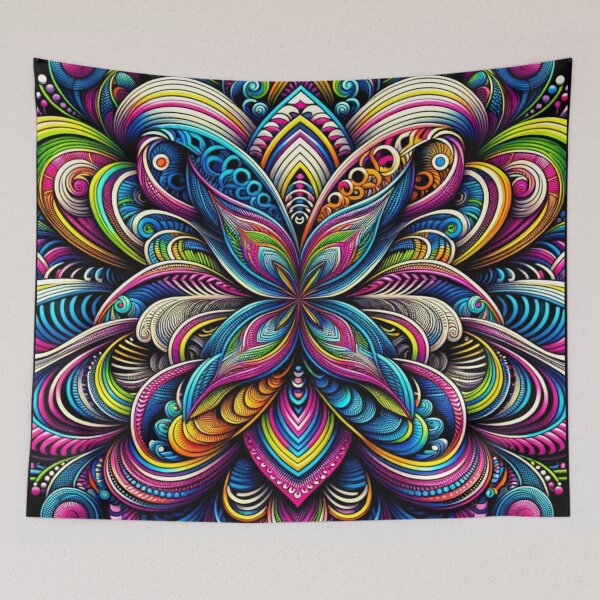 Item preview, Complex multicolor optical illusion designed and sold by ArtemisDesignAI.