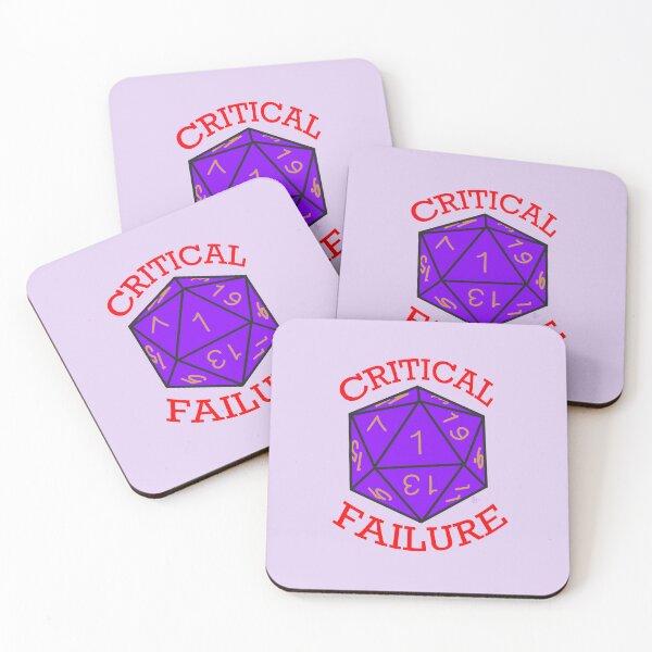 Item preview, D20 Critical Fail designed and sold by TheAntisocialUnicorn.