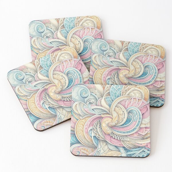 Item preview, Pastel tones optical illusion designed and sold by ArtemisDesignAI.