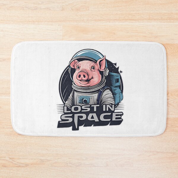 Item preview, Pig astronaut lost in space designed and sold by BlissfulBlossom.