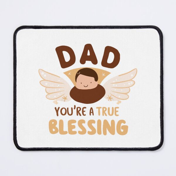 Item preview, Dad, You're a True Blessing Angelic Illustration: Father's Day Gift designed and sold by HahaHandlesHub.