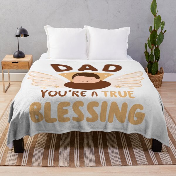 Item preview, Dad, You're a True Blessing Angelic Illustration: Father's Day Gift designed and sold by HahaHandlesHub.