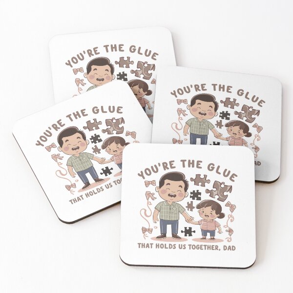 Item preview, Dad: The Glue That Holds Us Together Father's Day Gift Art designed and sold by HahaHandlesHub.