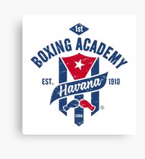1ST BOXING ACADEMY HAVANA, EST. 1910 CUBA Canvas Print